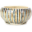 Pot à bonsaï rond beige par Bonsai - 60 x 60 x 30 mm