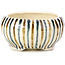Pot à bonsaï rond beige par Bonsai - 60 x 60 x 30 mm
