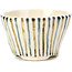 Pot à bonsaï rond beige par Bonsai - 60 x 60 x 30 mm