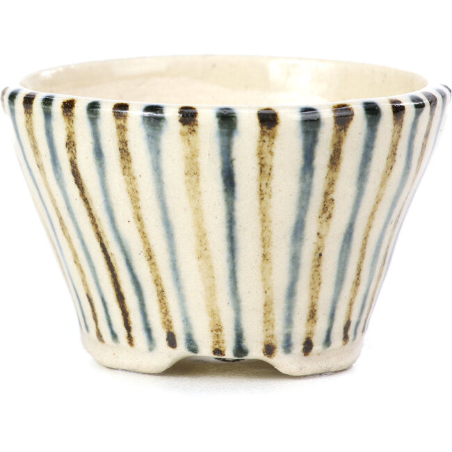 Runde beige Bonsaischale von Bonsai - 60 x 60 x 30 mm