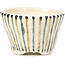 Pot à bonsaï rond beige par Bonsai - 60 x 60 x 30 mm