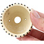 Pot à bonsaï rond beige par Bonsai - 60 x 60 x 30 mm