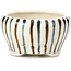 Pot à bonsaï rond beige par Bonsai - 60 x 60 x 30 mm