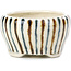Pot à bonsaï rond beige par Bonsai - 60 x 60 x 30 mm