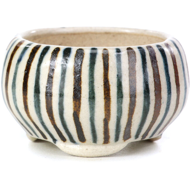 Maceta de bonsái redonda beige de Bonsai - 55 x 55 x 30 mm