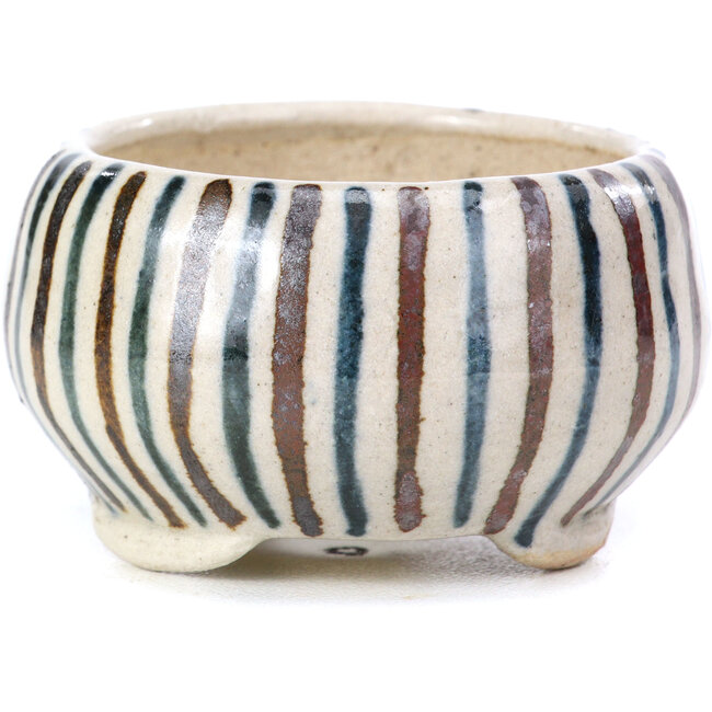 Runde beige Bonsaischale von Bonsai - 55 x 55 x 30 mm