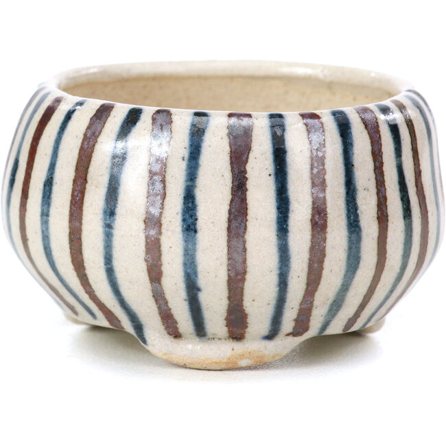 Maceta de bonsái redonda beige de Bonsai - 55 x 55 x 30 mm