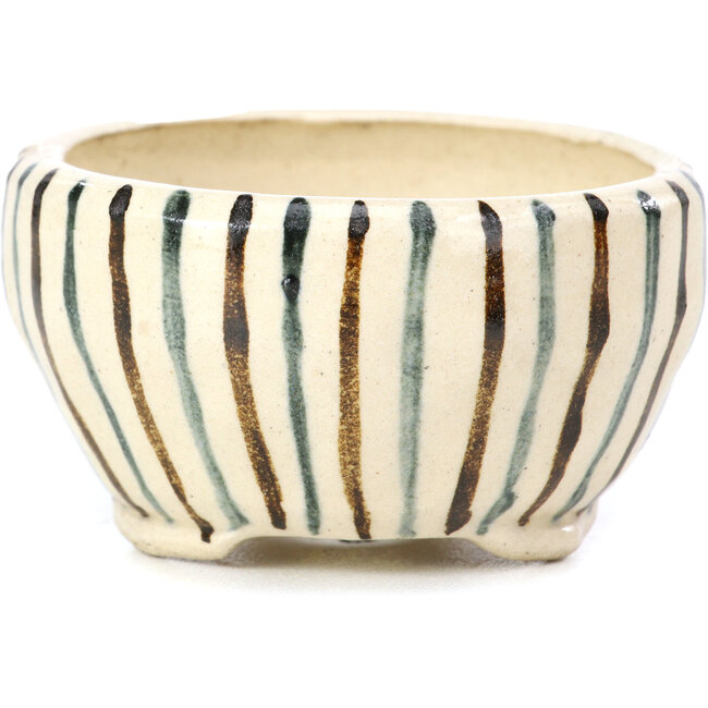 Maceta de bonsái redonda beige de Bonsai - 60 x 60 x 35 mm