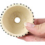Pot à bonsaï rond beige par Bonsai - 60 x 60 x 35 mm