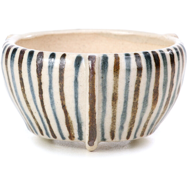 Runde beige Bonsaischale von Bonsai - 60 x 60 x 35 mm