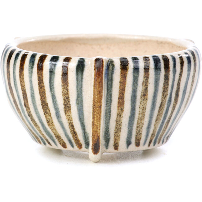 Runde beige Bonsaischale von Bonsai - 60 x 60 x 35 mm