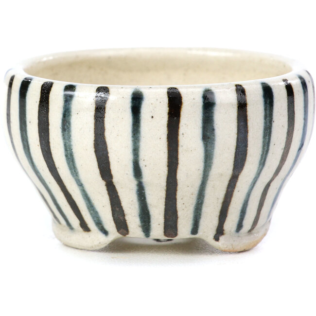 Maceta de bonsái redonda beige de Bonsai - 60 x 60 x 35 mm