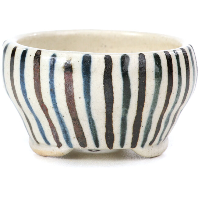 Round beige bonsai pot by Bonsai - 60 x 60 x 35 mm