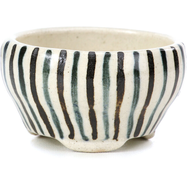 Round beige bonsai pot by Bonsai - 60 x 60 x 35 mm