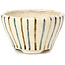 Pot à bonsaï rond beige par Bonsai - 60 x 60 x 35 mm