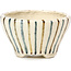 Pot à bonsaï rond beige par Bonsai - 60 x 60 x 35 mm