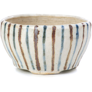Bonsai Pot à bonsaï rond beige de 60 mm par Bonsai, Japon