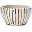 Pot à bonsaï rond beige par Bonsai - 60 x 60 x 35 mm