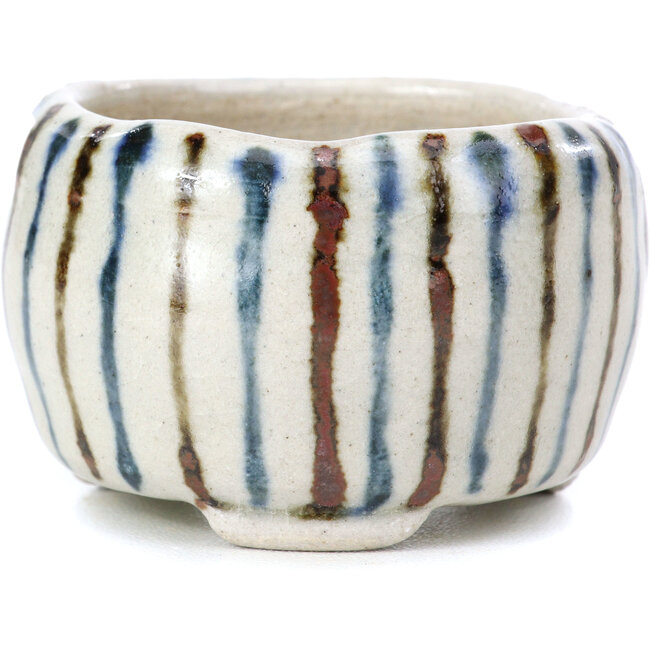 Vaso per bonsai rotondo beige di Bonsai - 60 x 60 x 35 mm