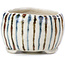 Pot à bonsaï rond beige par Bonsai - 60 x 60 x 35 mm