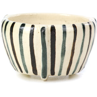 Bonsai Pot à bonsaï rond beige de 55 mm par Bonsai, Japon