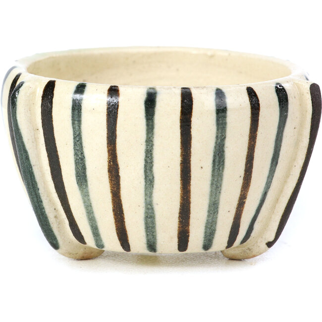 Runde beige Bonsaischale von Bonsai - 55 x 55 x 33 mm