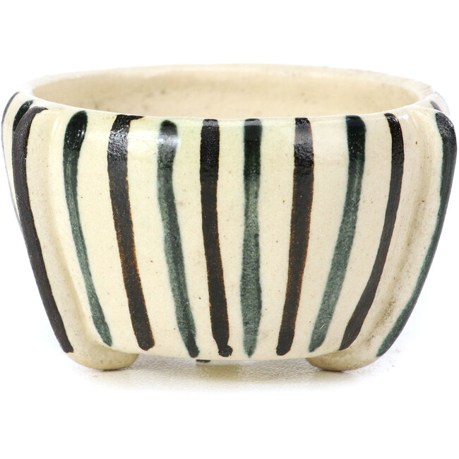 Runde beige Bonsaischale von Bonsai - 55 x 55 x 33 mm