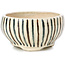Pot à bonsaï rond beige par Bonsai - 65 x 65 x 35 mm