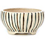 Pot à bonsaï rond beige par Bonsai - 65 x 65 x 35 mm