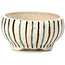 Pot à bonsaï rond beige par Bonsai - 65 x 65 x 35 mm