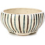 Pot à bonsaï rond beige par Bonsai - 65 x 65 x 35 mm