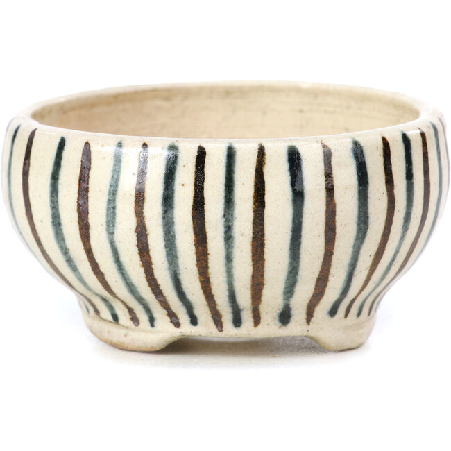 Runde beige Bonsaischale von Bonsai - 65 x 65 x 35 mm