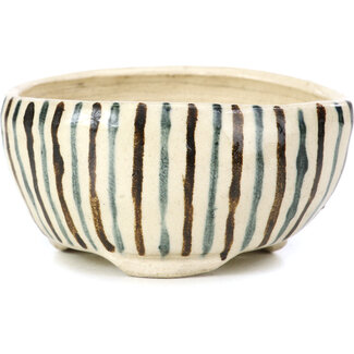 Bonsai Pot à bonsaï rond beige de 65 mm par Bonsai, Japon