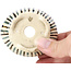 Pot à bonsaï rond beige par Bonsai - 65 x 65 x 35 mm