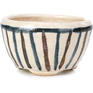 Bonsai Pot à bonsaï rond beige de 65 mm par Bonsai, Japon