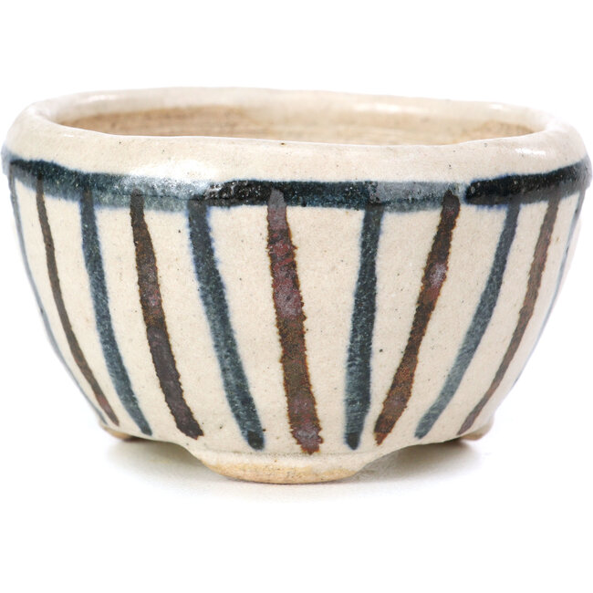 Runde beige Bonsaischale von Bonsai - 65 x 65 x 35 mm