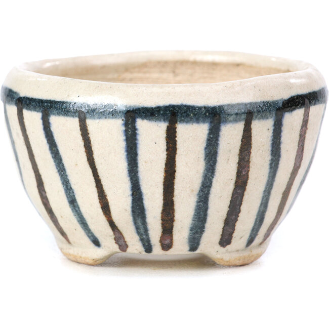 Runde beige Bonsaischale von Bonsai - 65 x 65 x 35 mm