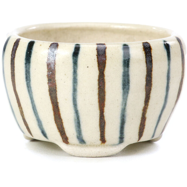 Maceta de bonsái redonda beige de Bonsai - 55 x 55 x 33 mm