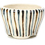 Round beige bonsai pot by Bonsai - 55 x 55 x 33 mm