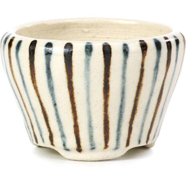 Maceta de bonsái redonda beige de Bonsai - 55 x 55 x 33 mm