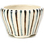 Pot à bonsaï rond beige par Bonsai - 55 x 55 x 33 mm