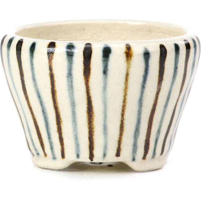 Maceta de bonsái redonda beige de Bonsai - 55 x 55 x 33 mm