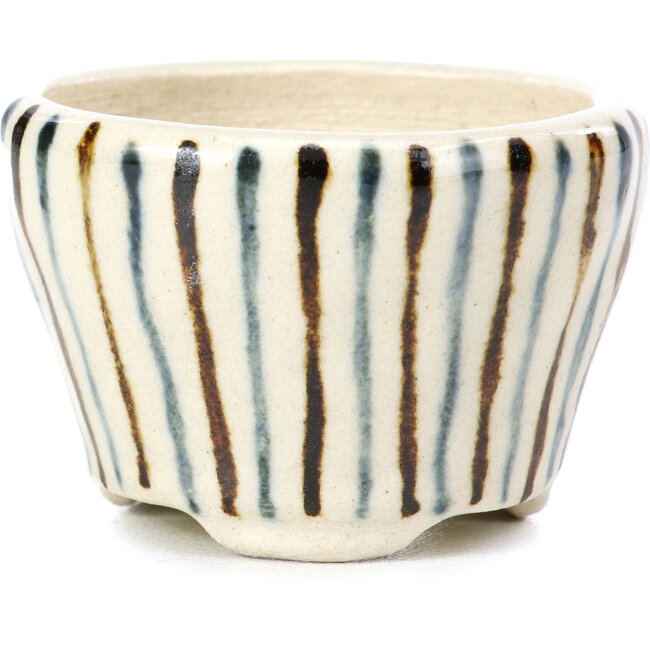 Runde beige Bonsaischale von Bonsai - 55 x 55 x 33 mm