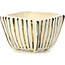 Pot à bonsaï carré beige par Bonsai - 55 x 55 x 35 mm