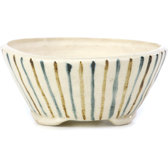 Maceta de bonsái redonda beige de Bonsai - 86 x 86 x 35 mm