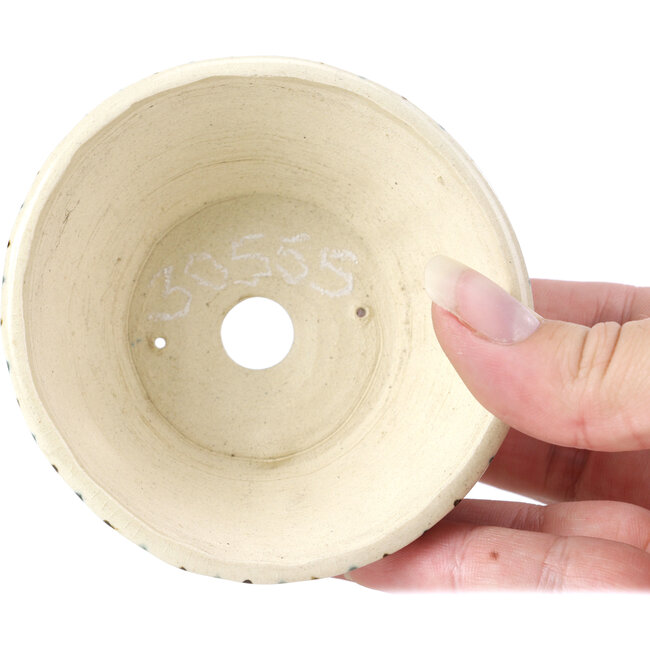 Maceta de bonsái redonda beige de Bonsai - 86 x 86 x 35 mm