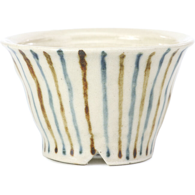 Runde beige Bonsaischale von Bonsai - 80 x 80 x 50 mm