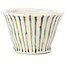 Pot à bonsaï rond beige par Bonsai - 80 x 80 x 50 mm
