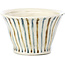 Pot à bonsaï rond beige par Bonsai - 80 x 80 x 50 mm