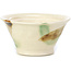 Pot à bonsaï rond beige par Bonsai - 85 x 85 x 45 mm
